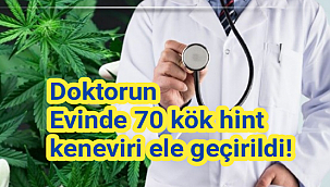 Doktorun Evinde 70 kök hint keneviri ele geçirildi
