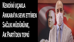 Kendini Uçakla Ankara'ya Sevk Ettiren Sağlık Müdürüne, Ak Parti'den Tepki