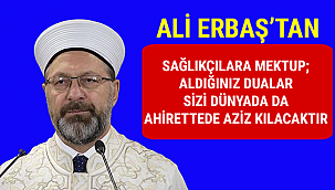 Ali Erbaş'tan Sağlıkçılara Mektup