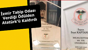 İzmir Tabip Odası Verdiği Ödülden Atatürk'ü Kaldırdı