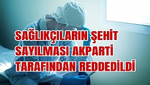 SAĞLIKÇILARIN ŞEHİT SAYILMASI AKPARTİ TARAFINDAN REDDEDİLDİ