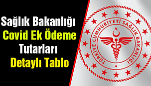 Sağlık Bakanlığı Covid Ek Ödeme Tutarları Detaylı Tablo
