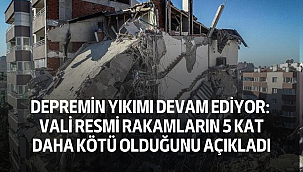 Depremin Yıkımı Devam Ediyor: Vali, Resmi Rakamların 5 Kat Daha Kötü Olduğunu Açıkladı