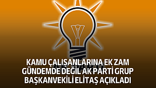 Kamu Çalışanlarına Ek Zam Gündemde Değil: AK Parti Grup Başkanvekili Elitaş Açıkladı