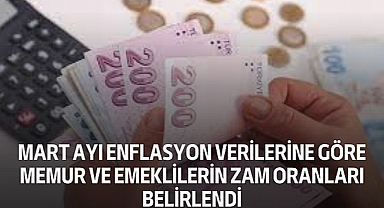 Mart Ayı Enflasyon Verilerine Göre Memur ve Emeklilerin Zam Oranları Belirlendi