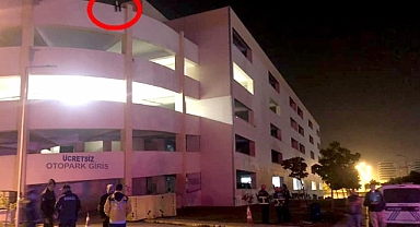 Çorum'da Bunalıma Giren Kişi Hastane Otoparkının Çatısında İntihar Girişiminde Bulundu