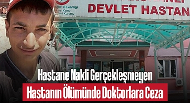 Hastane Nakli Gerçekleşmeyen Hastanın Ölümünde Doktorlara Ceza