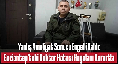 Yanlış Ameliyat Sonucu Engelli Kaldı: Gaziantep’teki Doktor Hatası Hayatını Kararttı